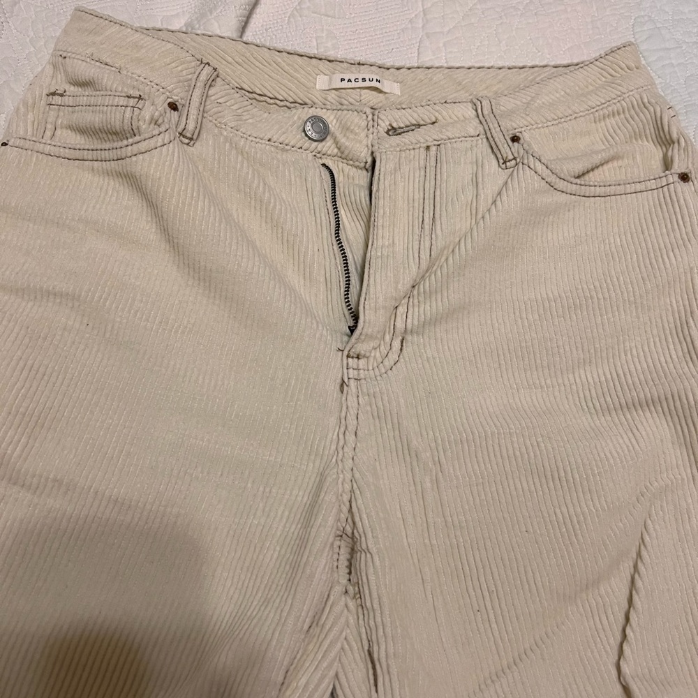 PacSun Khaki Corduroy Mom Jean